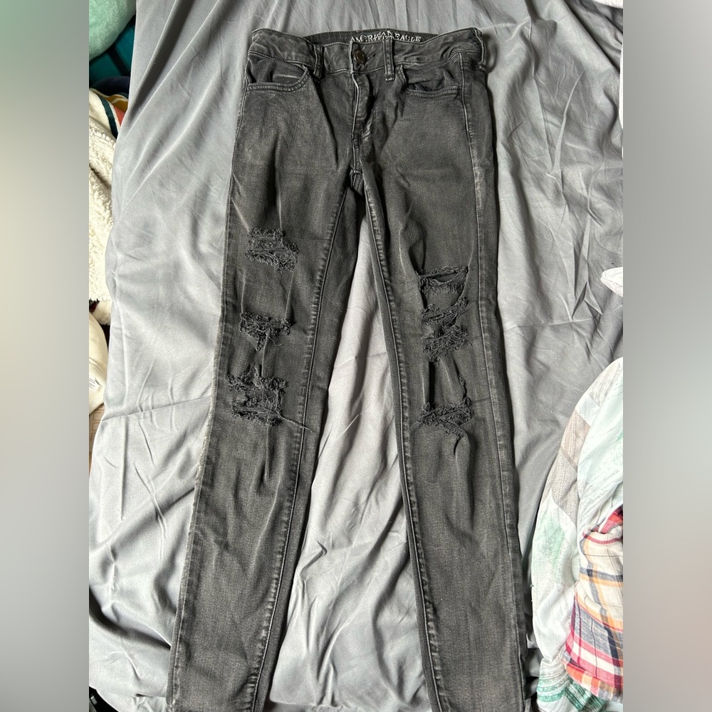 American Eagle distressed jeans, size 4